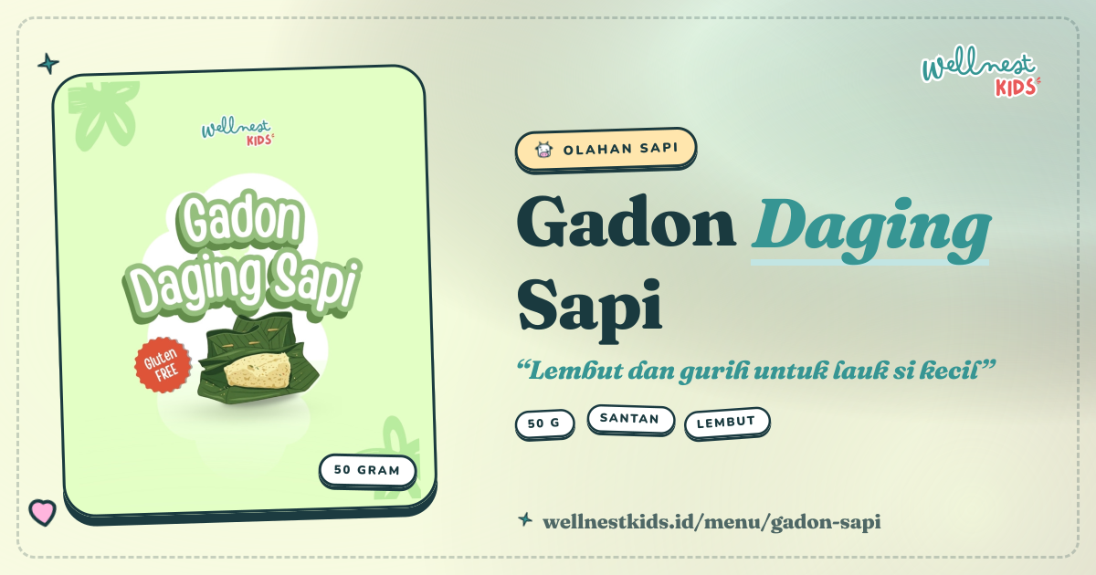 Gadon Daging Sapi Homemade Tinggi Protein untuk Anak